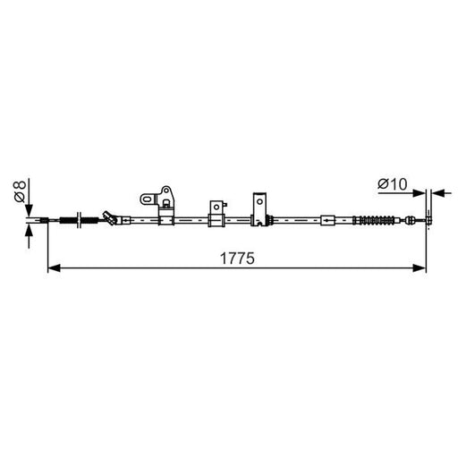 Bosch Handbrake Cable Left Rear 1 987 482 347