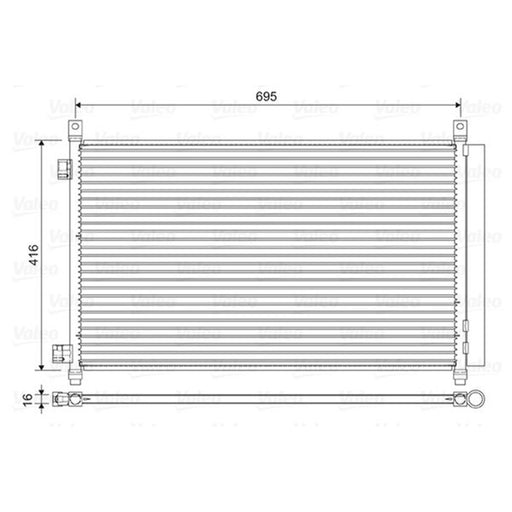 Valeo Air Conditioning Condenser 822611