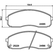 Mintex Front Brake Pad Set MDB3180