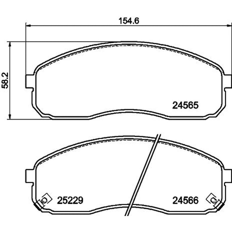 Mintex Front Brake Pad Set MDB3180