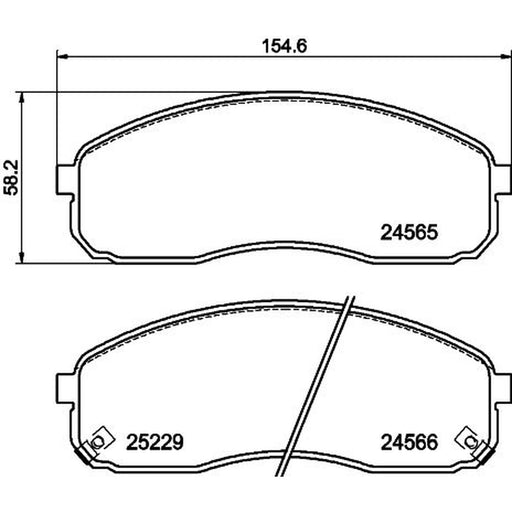 DON Front Brake Pad Set PCP1966