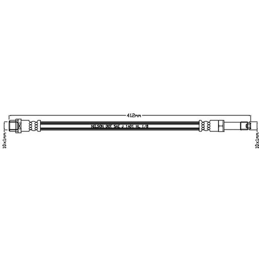 Abtex Brake Hydraulic Hose Line Right ABH1085
