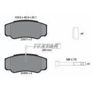 Textar Rear Brake Pad Set 2392103