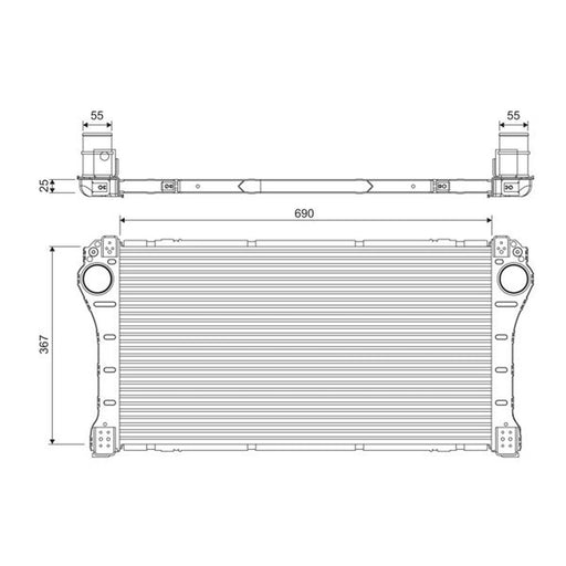 Valeo Intercooler (Charge Air Cooler) 818364