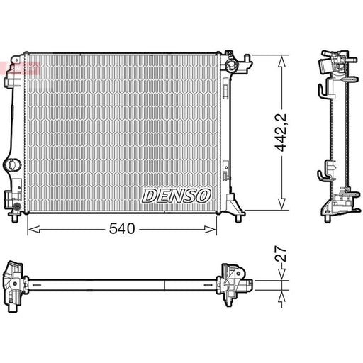 Denso Engine Radiator DRM23116