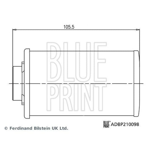 Blue Print Automatic Transmission Hydraulic Filter ADBP210098