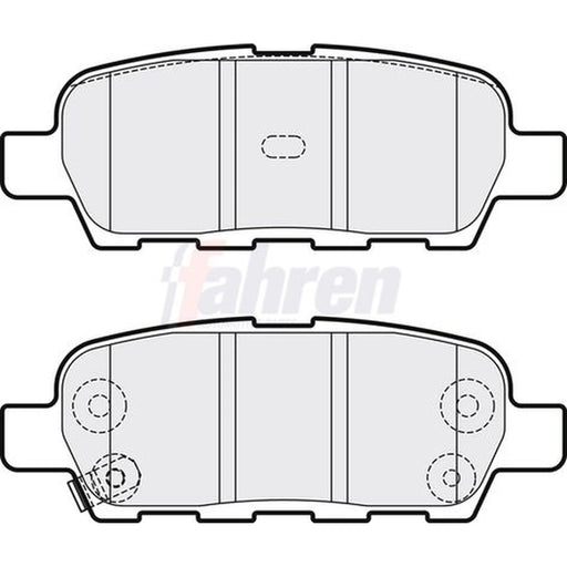 Fahren Rear Brake Pad Set FBP3280