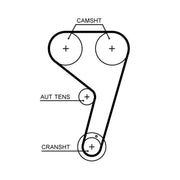 Gates Timing Belt Kit with Rollers K03T359HOB
