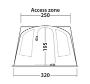 Outwell Fresno Driveaway Awning Grey - Outwell - Van Life Living