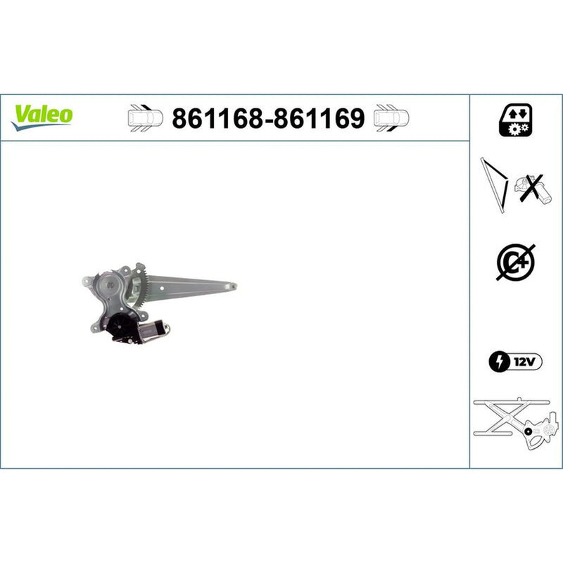 Valeo Electric Window Regulator Lifter Left Front 861168