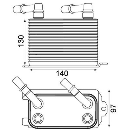 Mahle Automatic Gearbox Oil Cooler CLC 228 000P