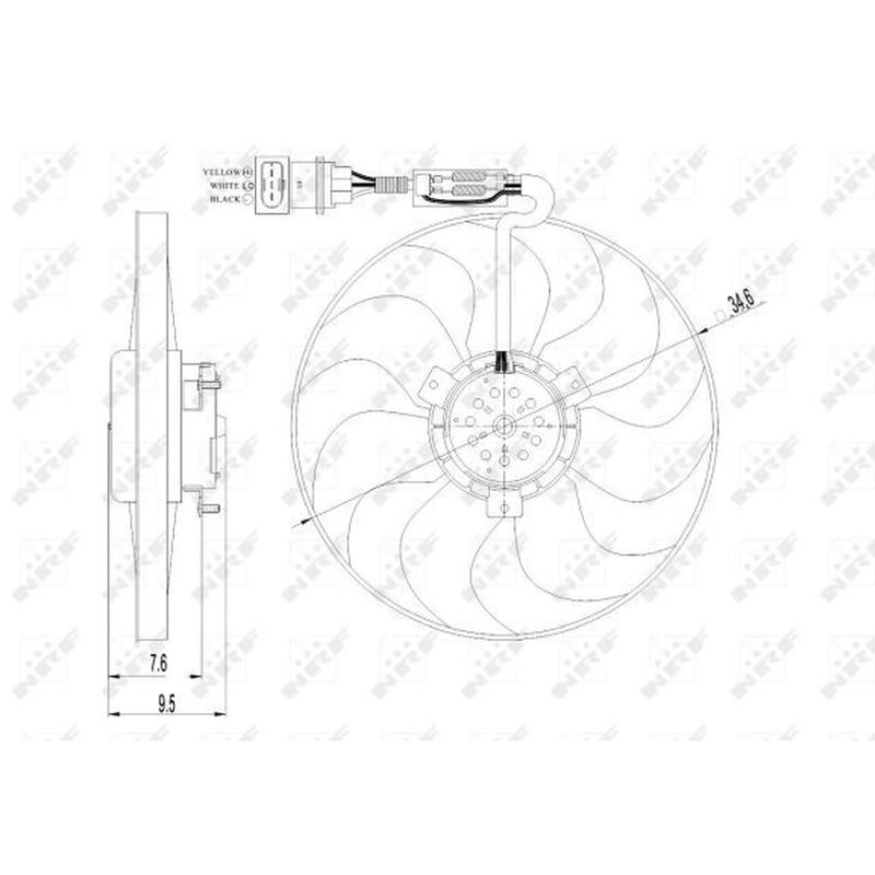 NRF Engine Cooling Fan 47064