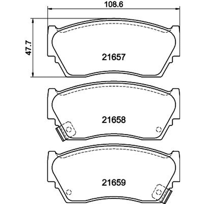 DON Front Brake Pad Set PCP1577