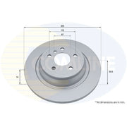 Comline 2 x Solid Rear Brake Discs ADC2892-x2