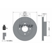 Textar 2 x Vented Front Brake Discs 92179103-x2