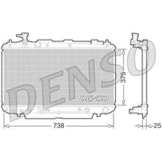 Denso Engine Radiator DRM50064