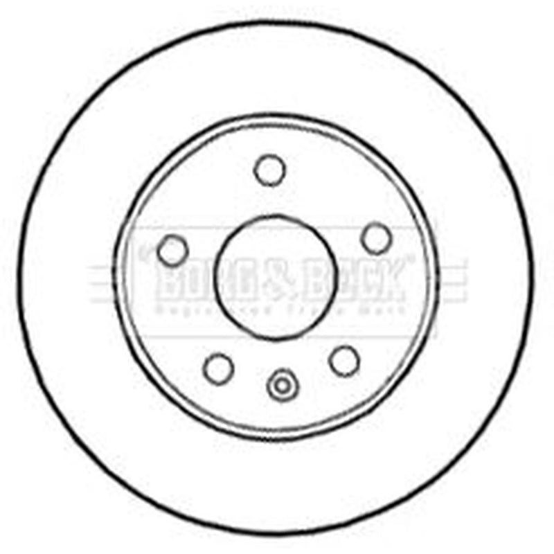 Borg & Beck 2 x Front Brake Discs BBD4641-x2