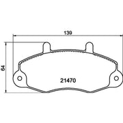DON Front Brake Pad Set PCP1700