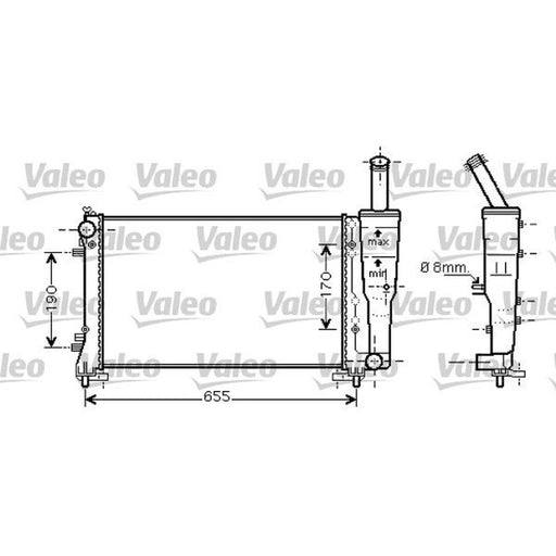 Valeo Engine Radiator 734458