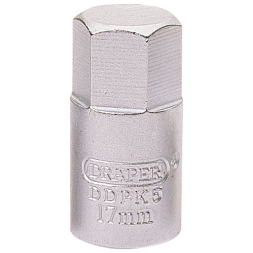 Draper Hexagon Drain Plug Key, 3/8 Sq. Dr., 17mm 38323 Draper  - Town Parts