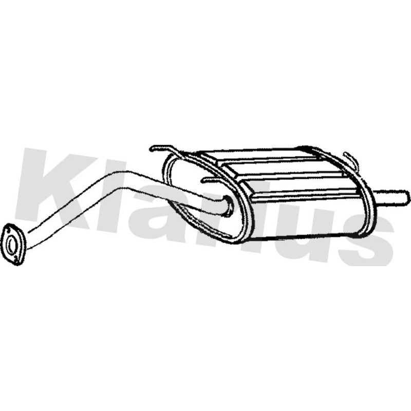 Klarius Box With Tail Pipe Rear HA243Q