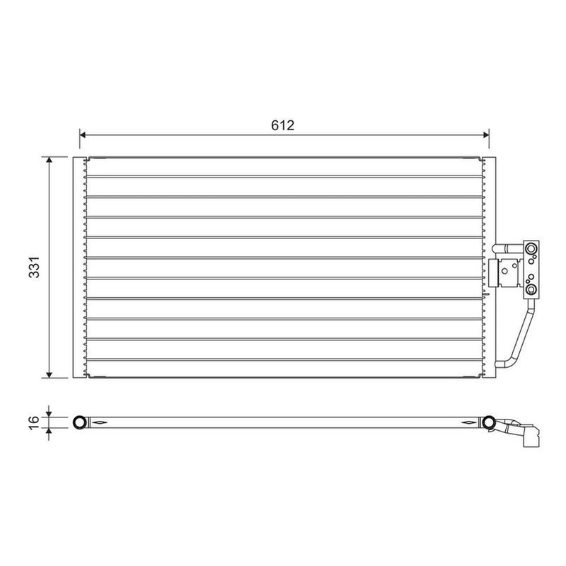 Valeo Air Conditioning Condenser 817561
