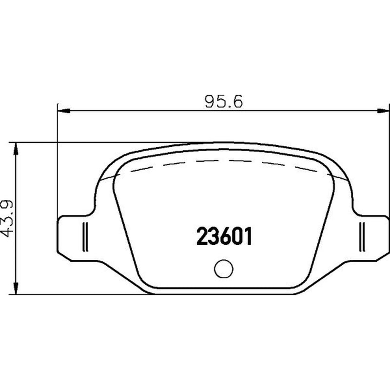 DON Rear Brake Pad Set PCP1489