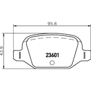 Mintex Rear Brake Pad Set MDB2042