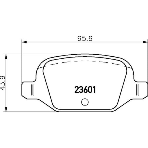 DON Rear Brake Pad Set PCP1489