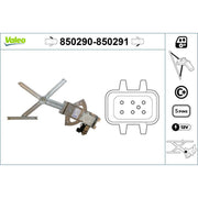 Valeo Electric Window Regulator Lifter Right Front 850291