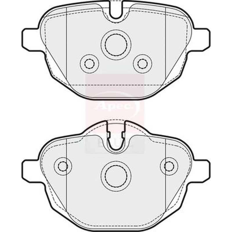 Apec Rear Brake Pad Set PD3346