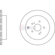 Fahren 2 x Vented Brake Discs fits Suzuki Grand Vitara II 2005-2015 1.9 2.0 2.4