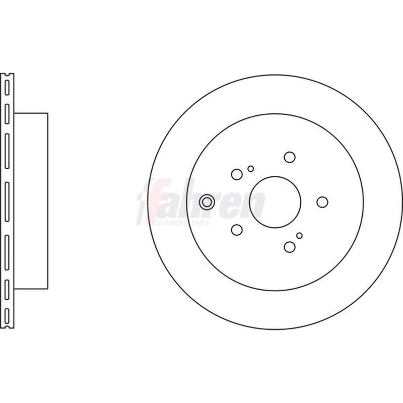 Fahren 2 x Vented Brake Discs fits Suzuki Grand Vitara II 2005-2015 1.9 2.0 2.4