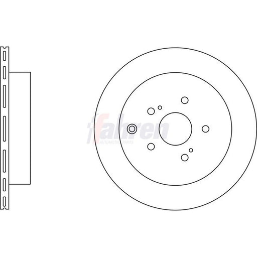 Fahren 2 x Vented Brake Discs fits Suzuki Grand Vitara II 2005-2015 1.9 2.0 2.4