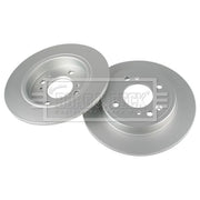 Borg & Beck 2 x Solid Rear Brake Discs BBD5667-x2