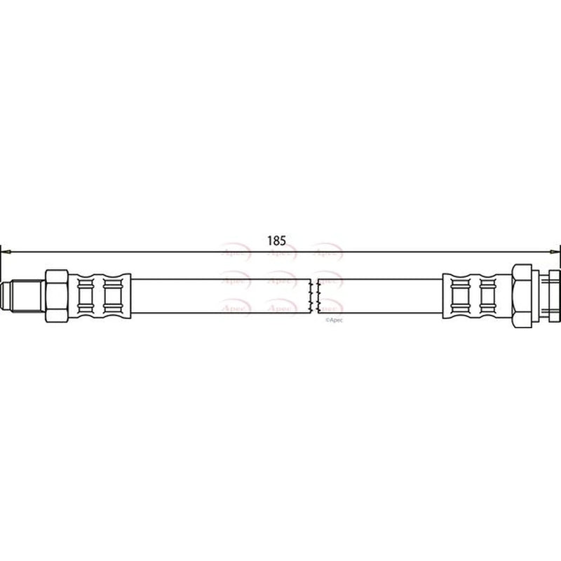 Apec Brake Hydraulic Hose Line outer HOS3346