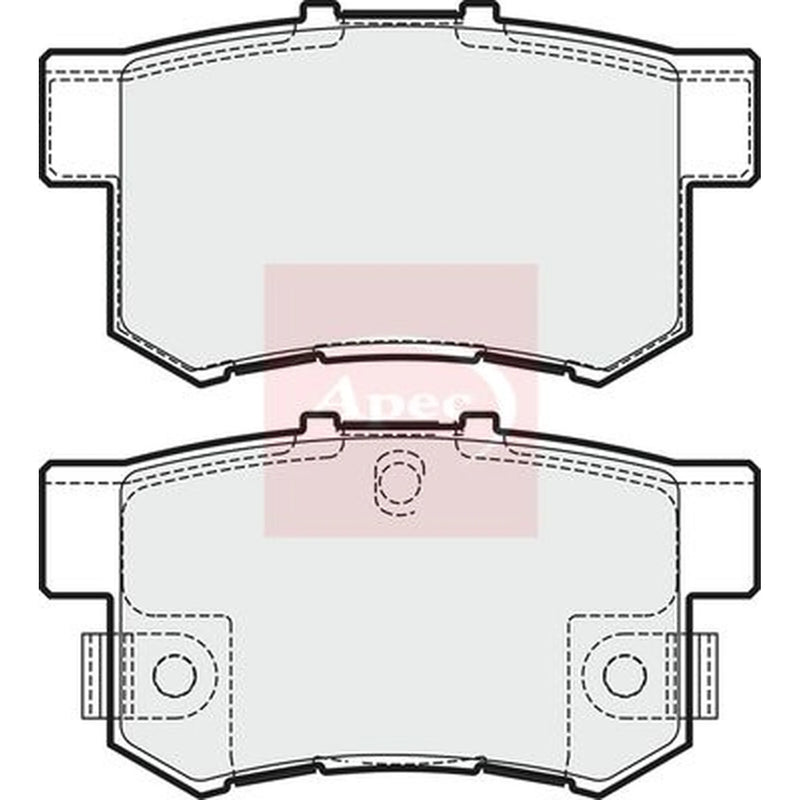 Apec Rear Brake Pad Set PAD1829