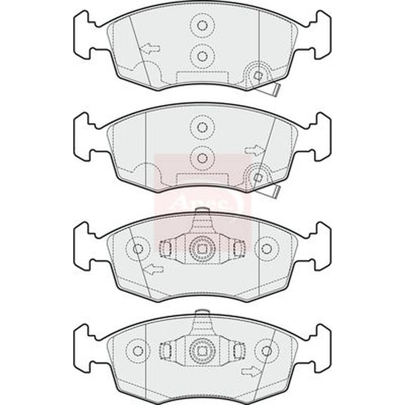 Apec Front Brake Pad Set PAD1933