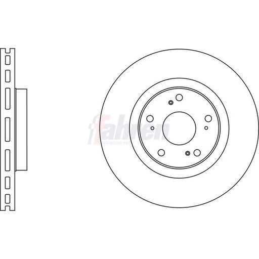Fahren Front Brake Vented Discs & Pads fits Honda Accord VIII 2008-2015 2.0 2.2