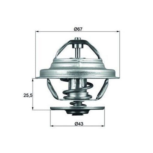 Mahle Thermostat,Coolant TX 56 71