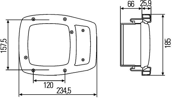 Hella Headlight Headlamp 1SA 996 120-311