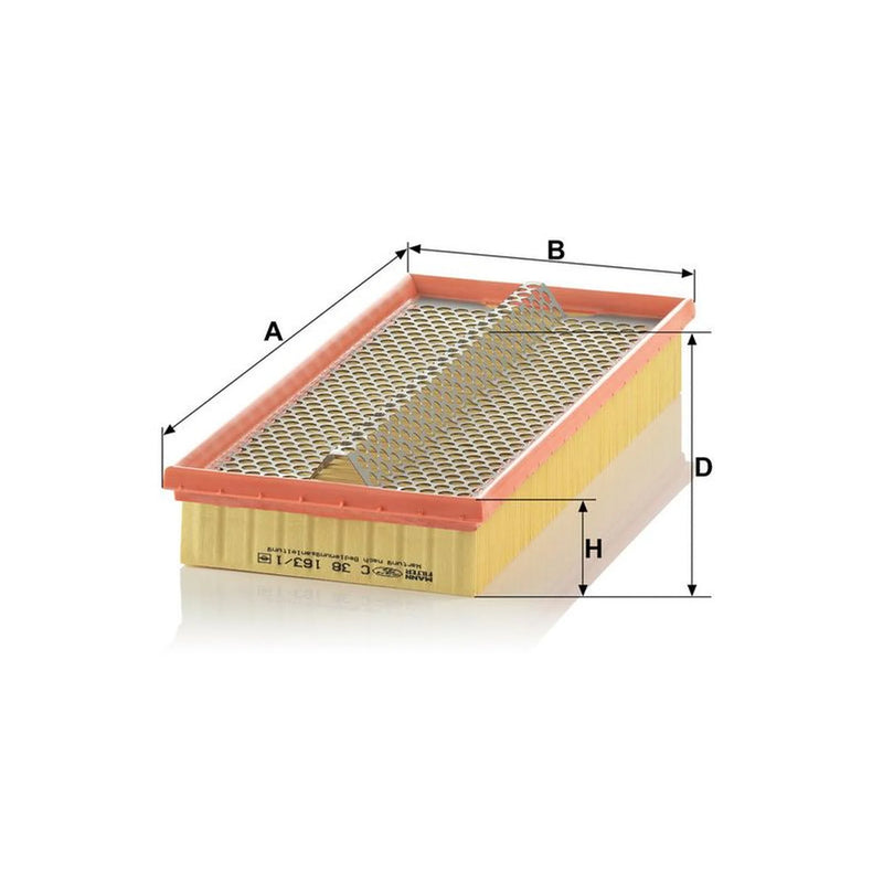 MANN-FILTER Engine Air Filter C 38 163/1