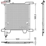 Denso Air Conditioning Condenser fits Daf 95 Xf 1997-2002