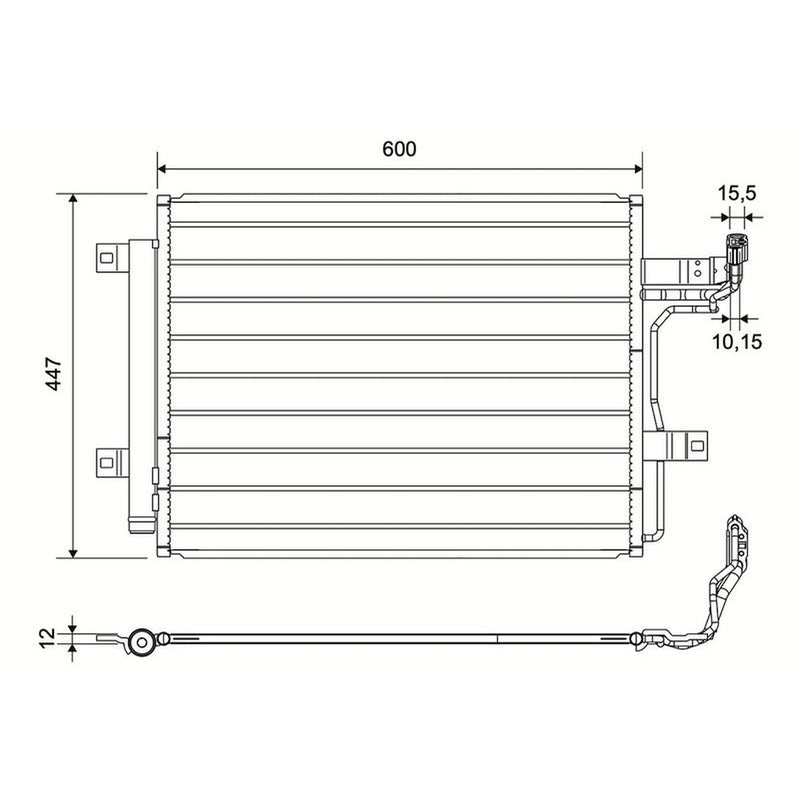 Valeo Air Conditioning Condenser 822835