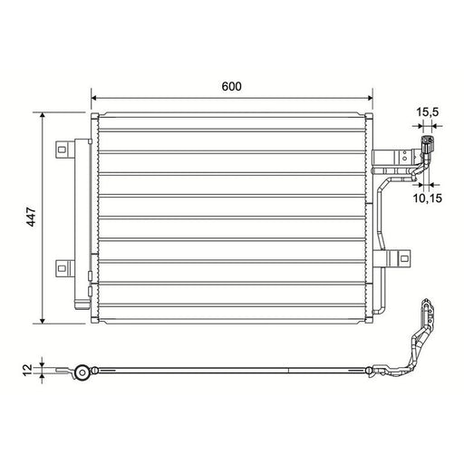 Valeo Air Conditioning Condenser 822835