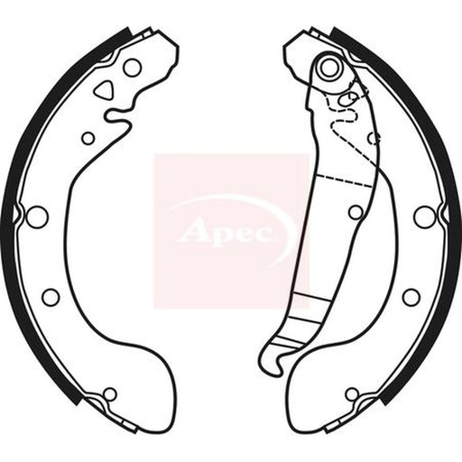 Apec Brake Shoe Set Axle Kit SHU770