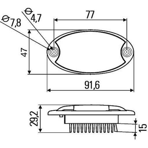 Hella Interiorlamp MD12 2JA Interior 2JA 343 570-011 057 512 92 2JA 343 570-011