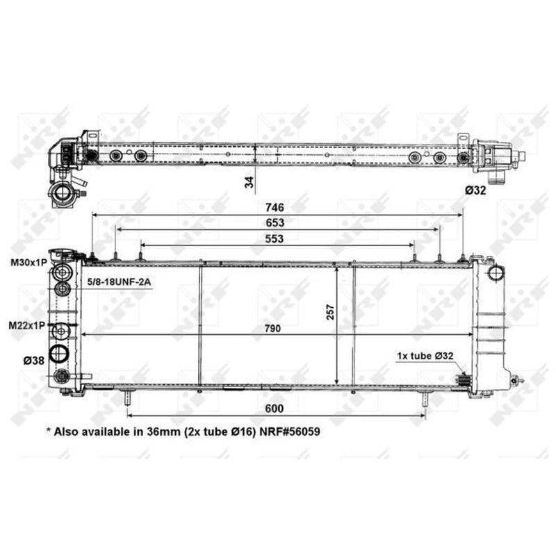 NRF Engine Radiator 50321