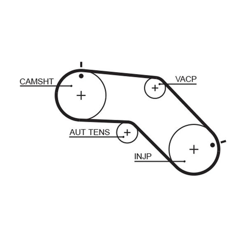 Gates Timing Belt Kit with Rollers K035309XS