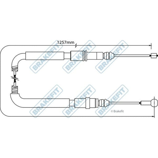 Apec Handbrake Cable Right Rear BBC3058